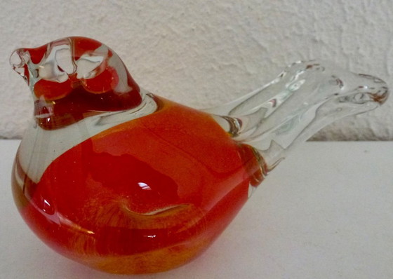 Image 1 of 3x Glass Decorative Birds, from Murano (-style), in beautiful bright colours.