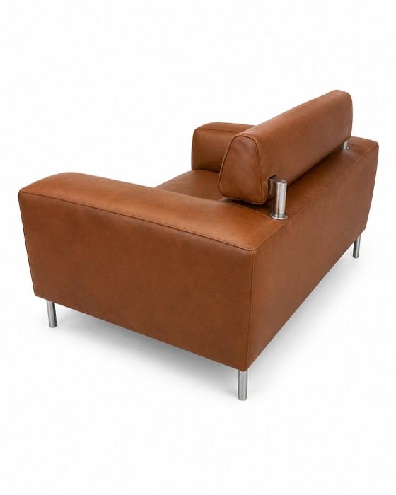 Leolux Howlo – Volledig opnieuw gestoffeerd in echt leder – Bankjes, Leather (photo 3 of 6)