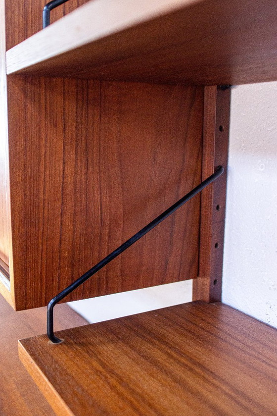 Poul Cadovius Cado Royal wandplank, plankensysteem, dressoir, vintage teakhout, Deens design, mid-century (photo 17 of 25)