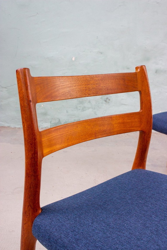 Image 1 of 2 chaises Niels Otto Möller modèle n° 84, en teck danois vintage