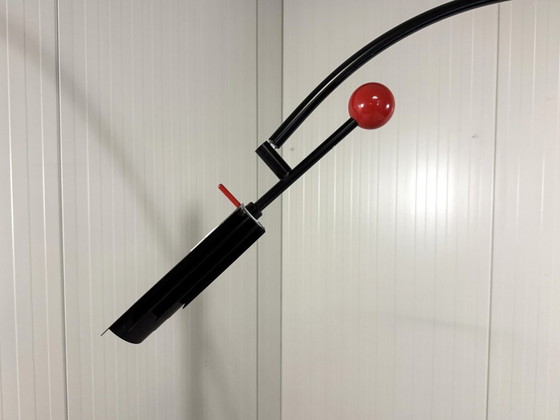 Image 1 of Lampadaire réglable Robert Haussmann pour Swiss Lamps International 1980