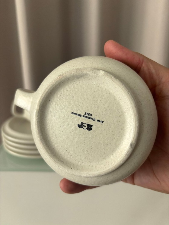 Franco Bucci Kaffeeservice - ACR Arte Ceramica Romana - 1973 – Geschirr (photo 7 of 15)