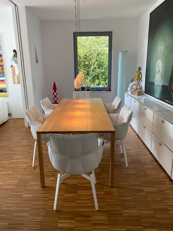SLIC Dining table by more, solid oak 220x90 cm, New price 4,413.00 (As new+Invoice), Wood, Beige (photo 3 of 6)