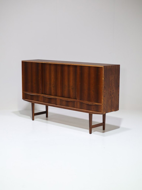 Image 1 of Credenza alta con barra in palissandro di E.W. Bach, danese, vintage anni '60
