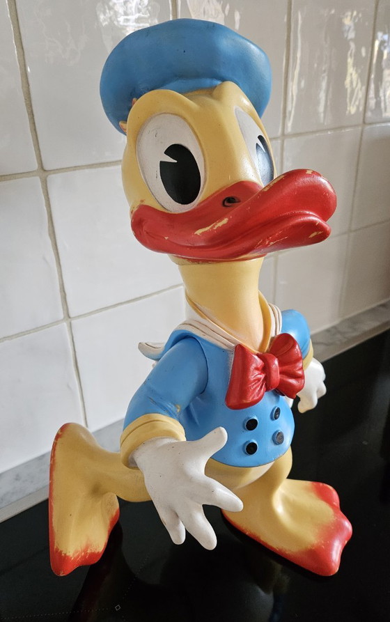 Image 1 of Vintage Donald Duck figuur plastic, productie 1962