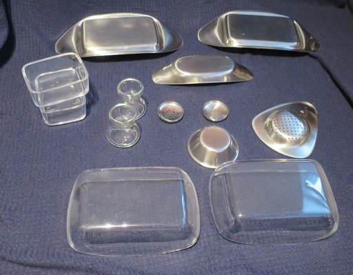 Coctelera Wagenfeld WMF, mantequera Max Moritz, colador de té – servies, Metal (photo 2 of 5)