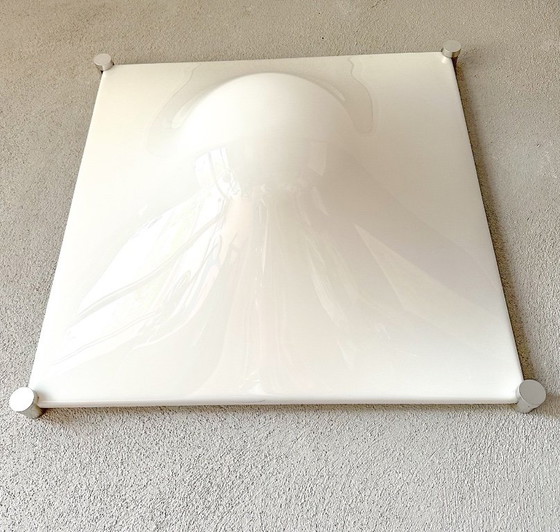 Vintage Martinelli Luce Wall or Ceiling Lamp, Wall lights, Metal, Plexiglass, Silver (photo 9 of 10)