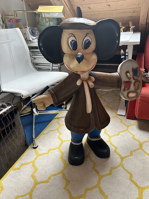 Handgeschnitzte Mickey Mouse aus den 50-igern