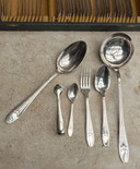 Versilbertes Art-Deco-Besteckset