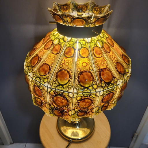 Tafellamp van Felipe Derflingher, cloisonné glas, 1960