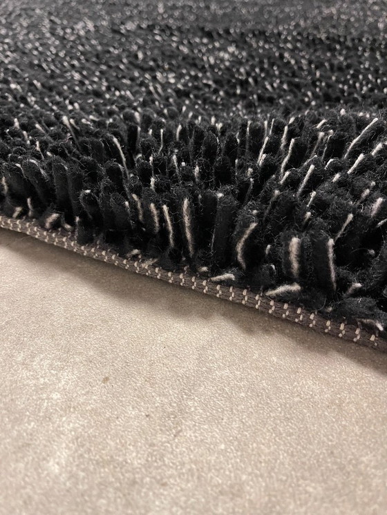 Image 1 of Brink en Campman Pinstripe Dots black rug 200x300