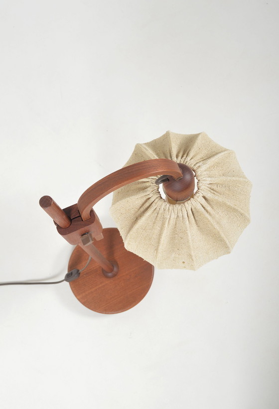 Image 1 of Table Lamp With Teak From Domus, 1970s
