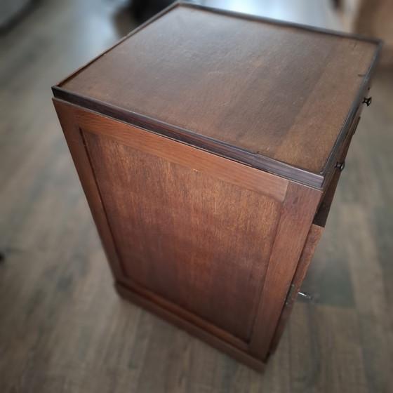 Image 1 of Amsterdam School filing cabinet with drawer