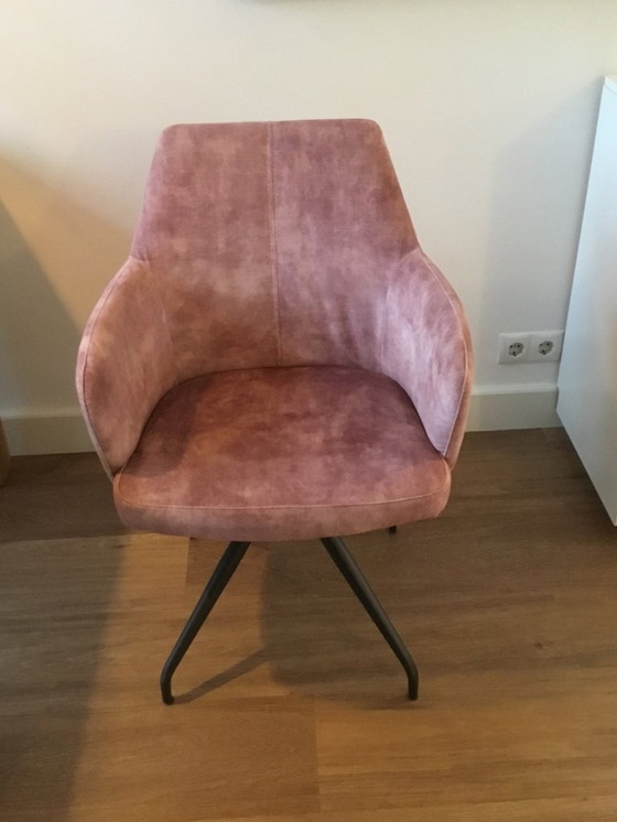 Image 1 of Sessel, altrosa, Spinnenbeine mit Drehfunktion