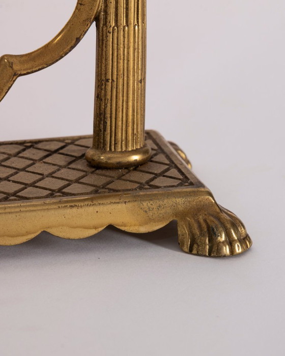 Vintage Italiaanse gedecoreerde messing tafelspiegel uit de jaren 60. – Brass (photo 8 of 15)
