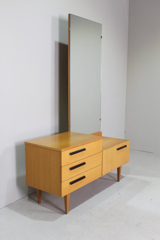 Image 1 of Vintage dressing table, cabinet with mirror - 1950s/60s