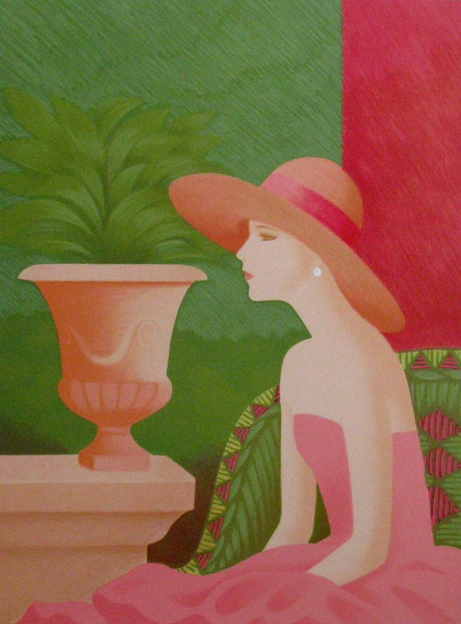 Magnifique lithographie d'Anne Retivat (Fr)