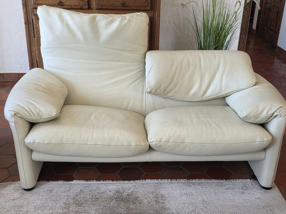Cassina - maralunga 3 delig leer – Zithoek (photo 4 of 12)