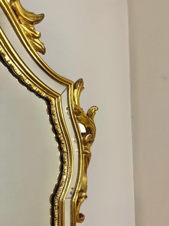 Specchio Vintage DeKnudt con Foglia d'Oro – Glass (photo 2 of 6)