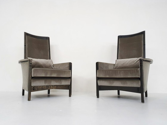 Image 1 of Ensemble de deux fauteuils lounge Umberto Asnago pour Giorgetti « Peggy 63970 », 1990