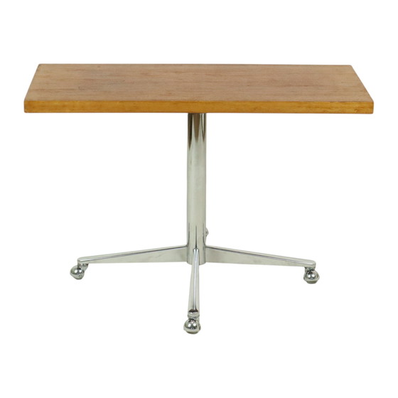Image 1 of Table basse vintage Table d'appoint chrome