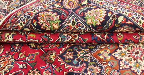 Image 1 of Original Perserteppich Keschan,Kashan Rot 344 x 253 cm Top Zustand Klassik Alt