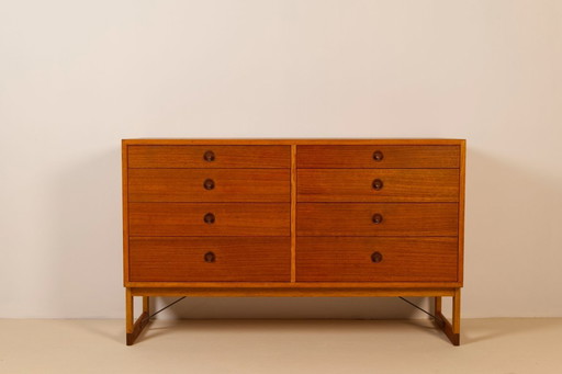 Commode en chêne et teck par Børge Mogensen pour Karl Andersson & Söner, 1958