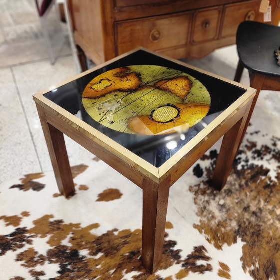 Image 1 of Mesa Auxiliar / Coffee Table “Mapa / Globo Terráqueo”, Maison Jansen, 1970 – Francia