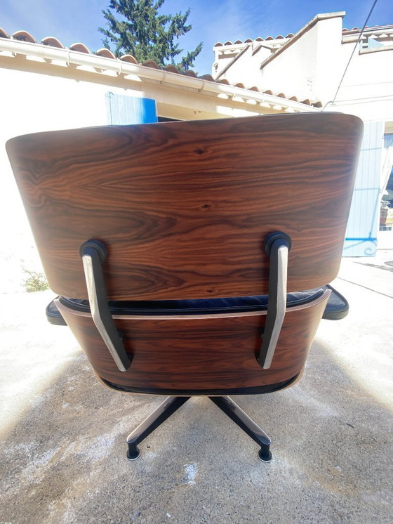 Image 1 of Sillón y otomana Charles Eames, negro semigrano, Herman Miller, 2010