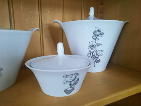 Image 1 of Mosa Maastricht – 39-teiliges „Gracia“-Geschirr mit Bouquet-Dekor (1960)