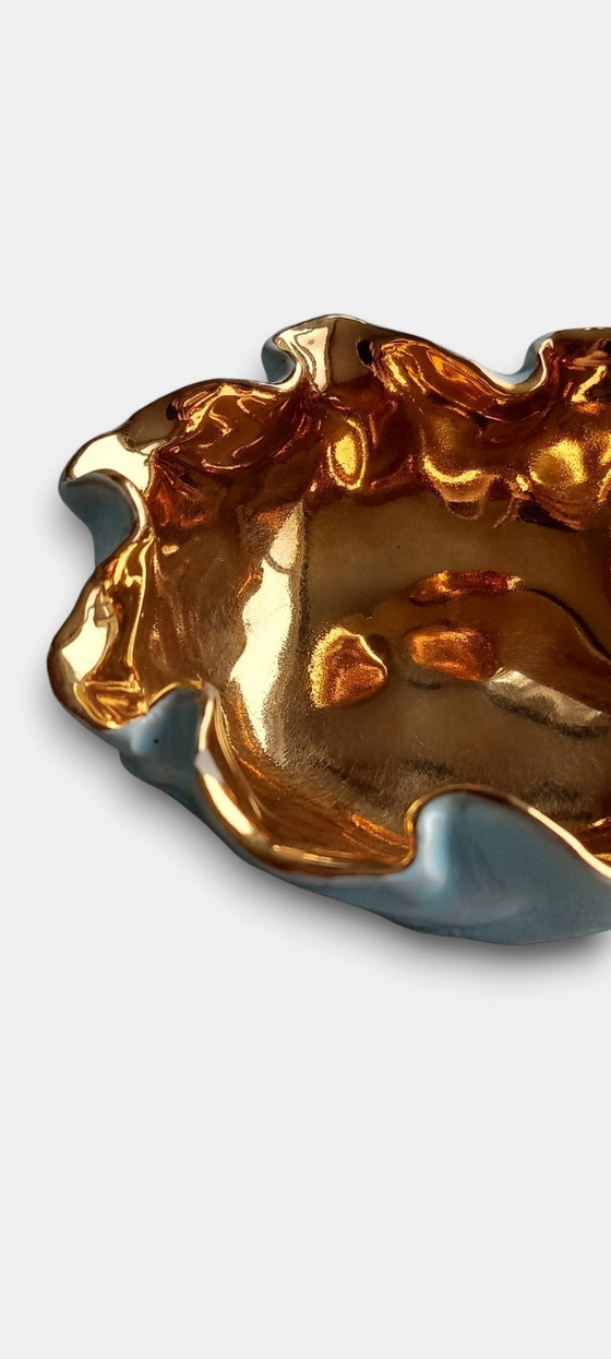 Image 1 of Vintage (1950-1970) decoratief keramische schaal uit de mid-century periode (ca. 1950–1970).