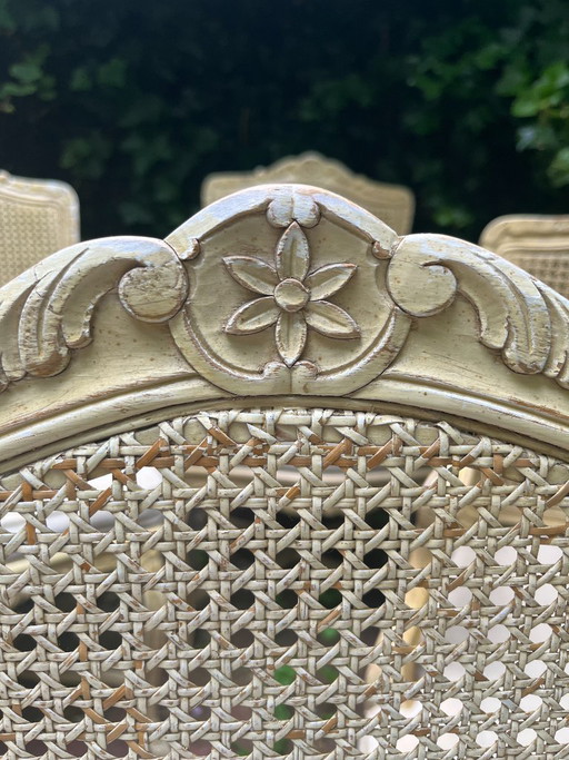 5 eleganti sedie italiane classiche bianche/crema