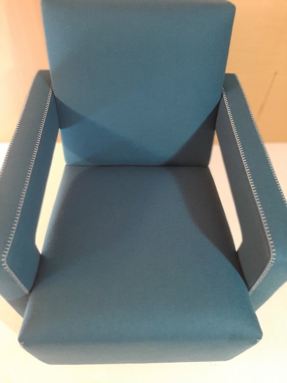 Image 1 of CASSINA 637 UTRECHT fauteuil (NIEUW, NOOIT GEBRUIKT) in 13L OTHANIO WOL met natuurlijke draadstiksels en paardenpunt