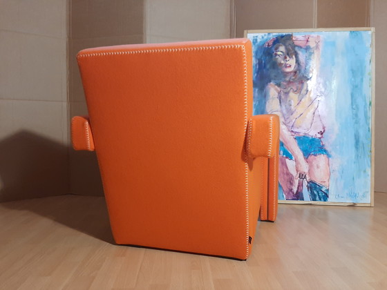 Image 1 of Cassina Utrecht 637 Nuovo mai usato in panno di lana Ruggine arancione (Serie 13L) Punto cavallo
