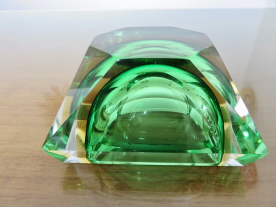 Image 1 of Cenicero de cristal Sommerso de Murano, por Flavio Poli, años 60