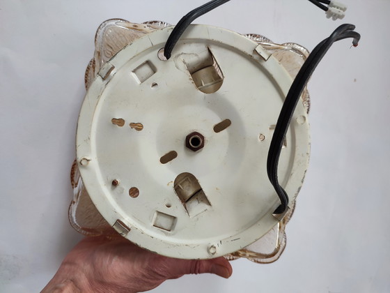 Image 1 of Lampe de plafond Vintage Lampe de plafond Lampe murale 60s Sixties Verre Ambre