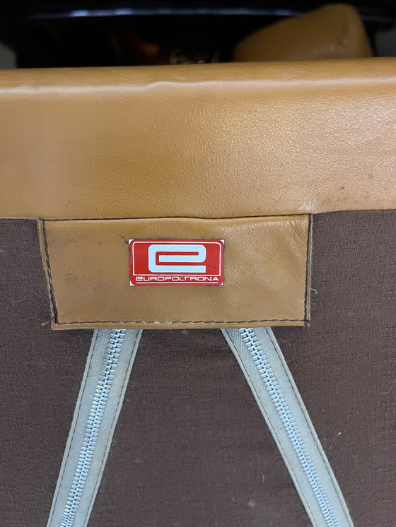 Image 1 of Paltrona Italia design in pelle anni '70