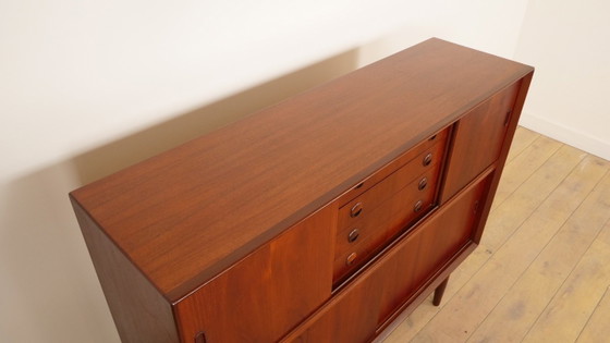 Highboard Vintage avec Bar | Armoire Murale | Teck | 154 Cm – Meuble bar, Wood (photo 5 of 15)