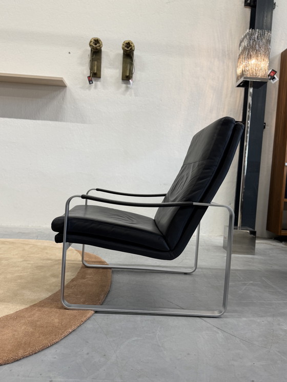 Image 1 of Poltrona Rolf Benz 568 in pelle nera