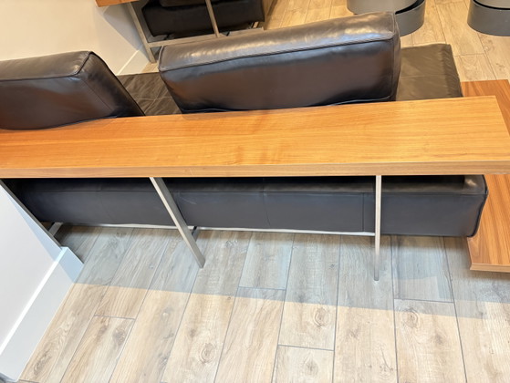 Rolf Benz Modular Leren Bankstel mit Houten Plateaus und Tafels – Modulare Sofas, Calfskin, Leather (photo 6 of 6)