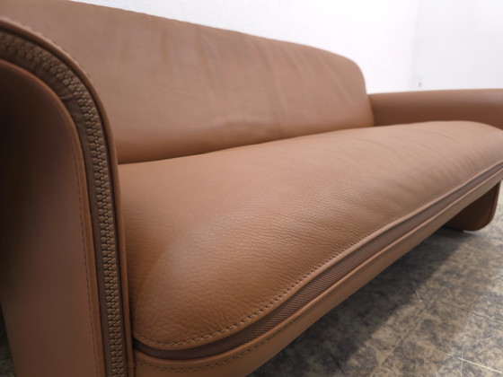 Image 1 of De Sede ds 125 Gerd Lange canapé design, canapé en cuir, canapé, desede trois places, cognac