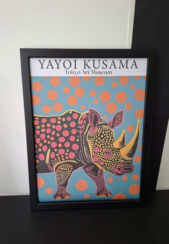 Yayoi Kusama Lámina Artística Original Enmarcada – Láminas artísticas, Glass, Paper (photo 3 of 5)