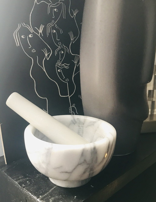 Small Mortar Pestle Marble