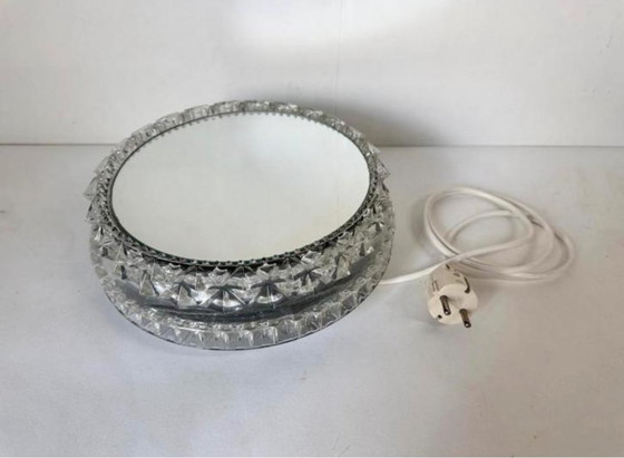 Image 1 of Lampada da parete vintage con specchio, Glashütte Limburg, metà secolo