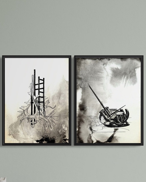 Eugene Eechaut (1928-2019) - Wrack und Relikt (Diptychon) 1973