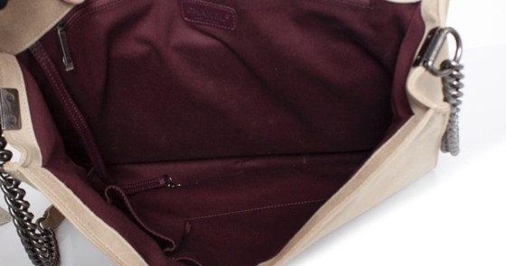 Image 1 of Chanel, borsa Boy grande in morbida pelle beige
