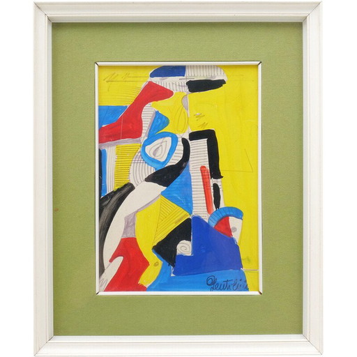 Vintage-Gemälde von Aldo Gentilini, 1970