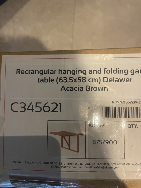 Image 1 of Hanging balcony table