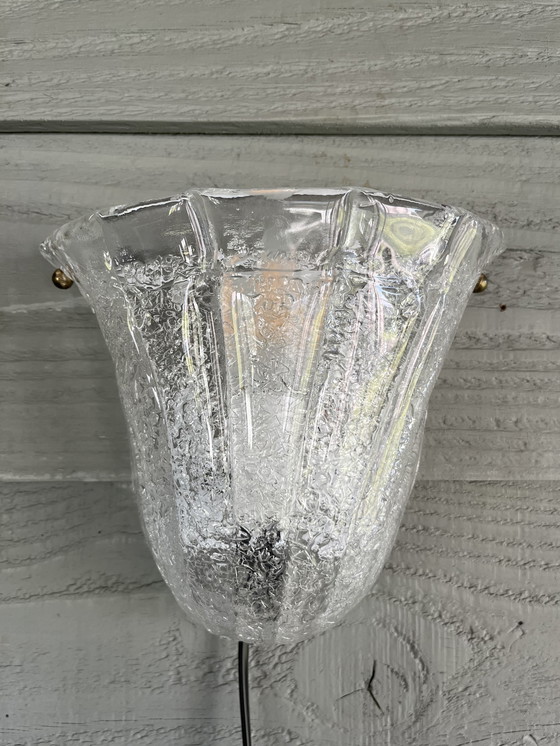 Image 1 of Lampe murale vintage Lucitalia Milano Murano Glass Design