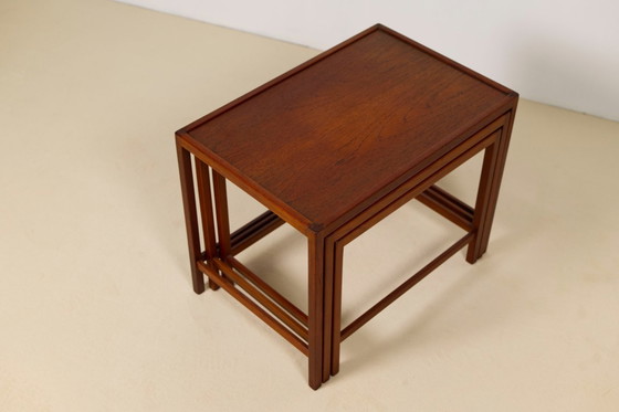 Image 1 of Juego de mesas nido de teca de Kurt Østervig, Dinamarca, años 60